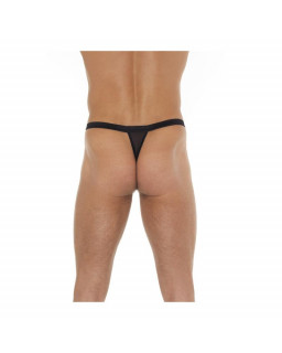 Tanga con Tiras Negro y Leopardo Talla unica