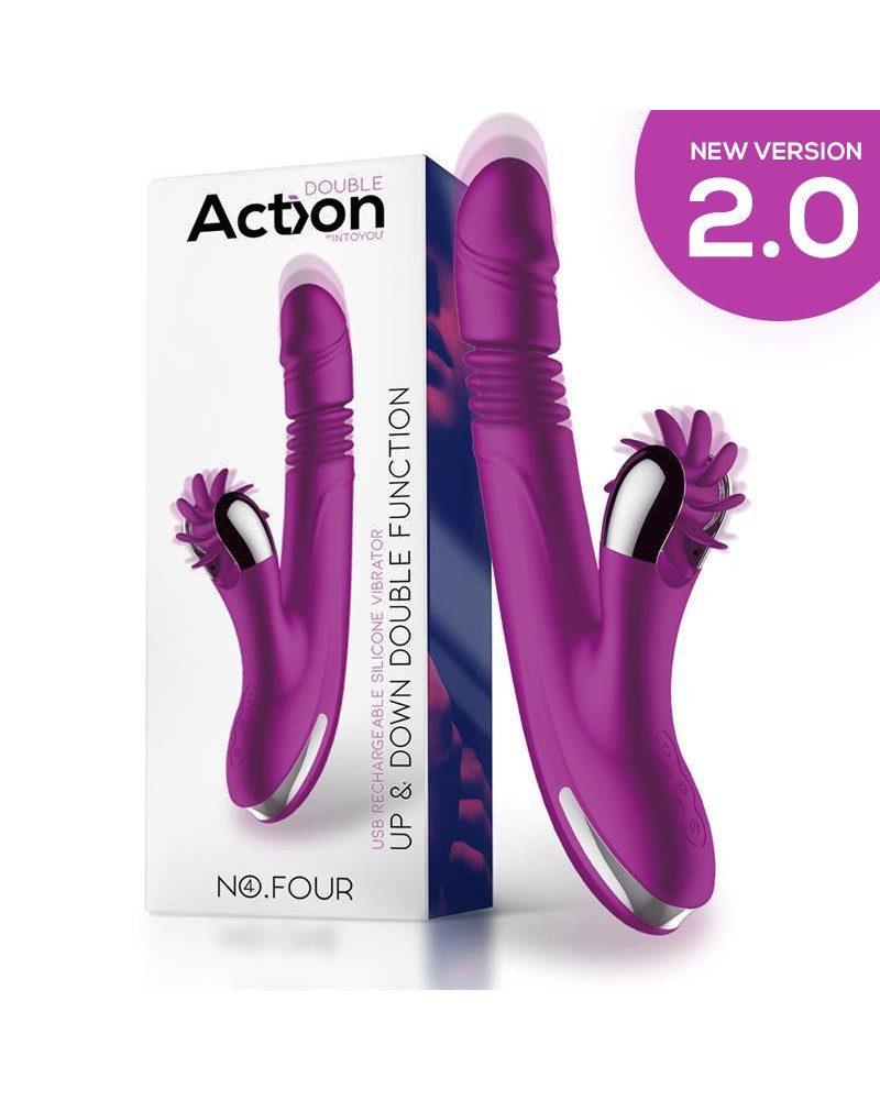 No Four Vibrador Up and Down y Rueda Estimuladora