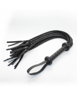 Flogger Trenzado 75 cm Negro