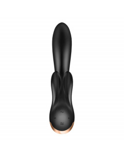 Double Flex Vibrador Punto G 3 Motores Satisfyer APP Connect Negro