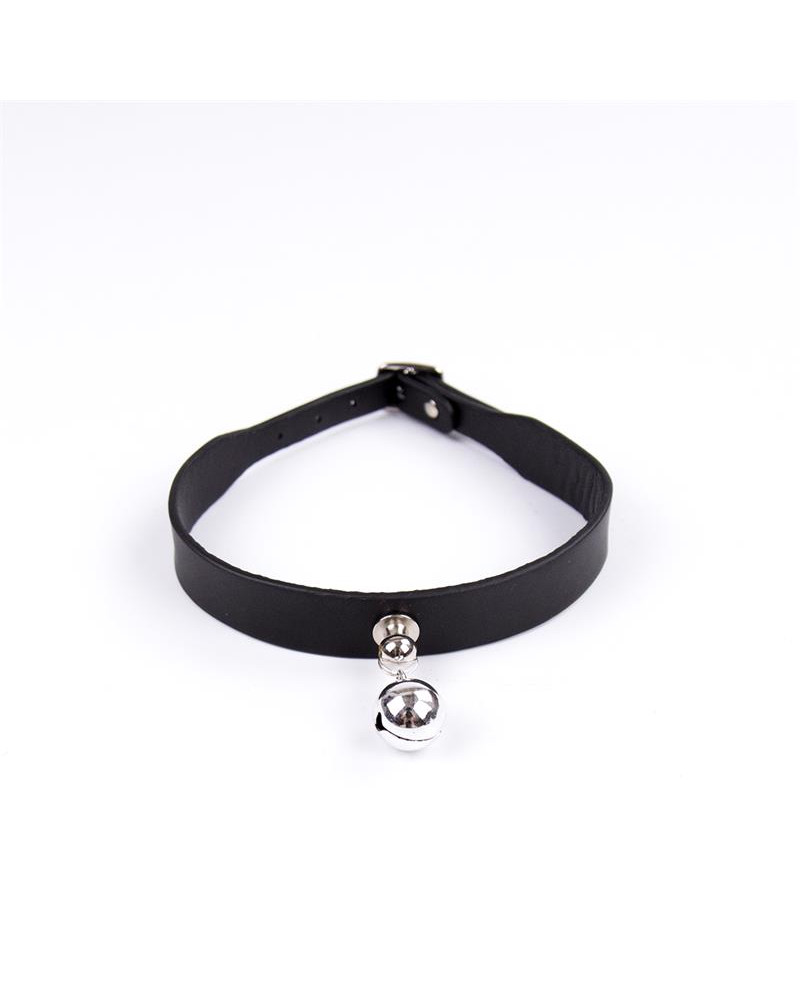 Collar con Cascabel Ajustable 43 cm Negro