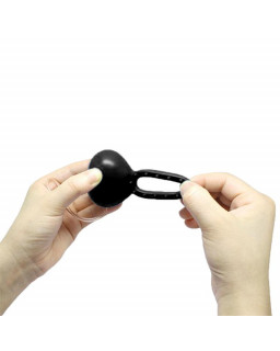 Anillo Vibrador con Control Remoto Negro