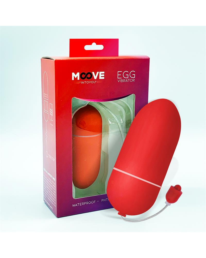 Huevo Vibrador 10 Funciones Rojo