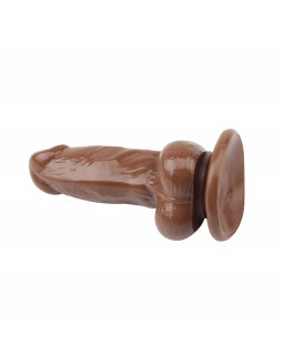 Dildo Jumbo Jack 6 con Vibracion marron