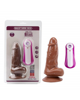 Dildo Jumbo Jack 6 con Vibracion marron