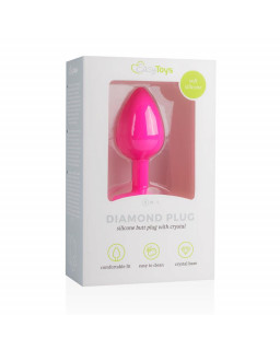 Plug Anal con Diamante Pequeno Rosa