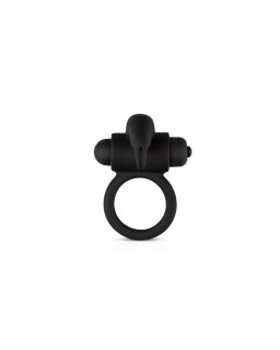 Anillo para Pene con Vibracion Conejito Silicona Negro