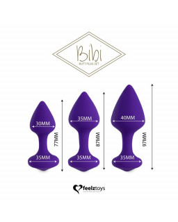 Bibi Set de 3 Plugs Anales Purpura