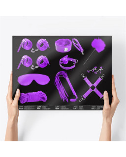 Set Bondage de 10 Piezas Purpura