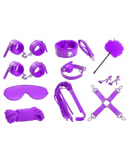 Set Bondage de 10 Piezas Purpura