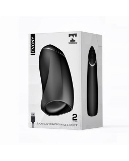 Evony Masturbador Masculino Sexo Oral Succion y Vibracion 2 Motores USB Silicona