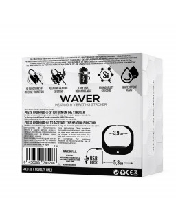 Waver Masturbador Masculino Funcion Calor y Vibracion Flexible USB Silicona