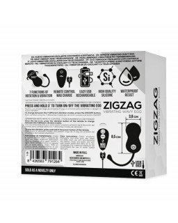 Zigzag Huevo Zigzageante y Vibrador con Control Remoto