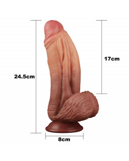 Dildo Nature King 10 Dual Layer