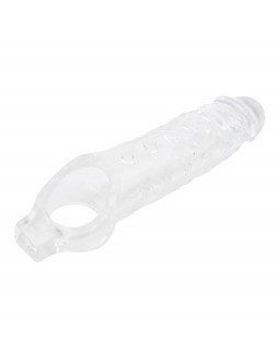 Funda para el Pene con Sujecion para Testiculos Mighty Transparente