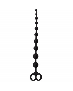 Cadena Anal 308 x 24 cm Silicona Negro