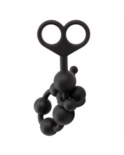 Cadena Anal 308 x 24 cm Silicona Negro