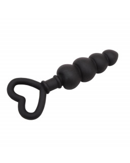 Mini Cadena Anal 156 x 34 cm Silicona Negro