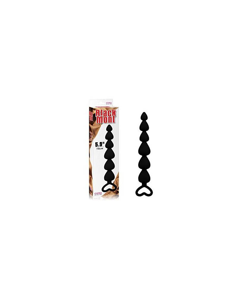 Cadena Anal Lovers 19 cm Beads Silicona Negro