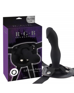 Arnes con Dildo Rumpy Silicona Negro