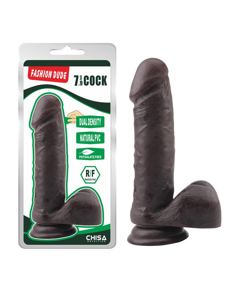 Dildo Dual Density Fashion Dude 79 Marron