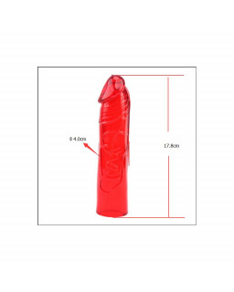 Kit Dildo y Vibrador Hers Dildo Kit Rojo