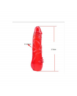 Kit Dildo y Vibrador Hers Dildo Kit Rojo