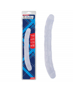 Dildo Doble Hi Rubber 128 Transparente