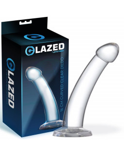 Dildo Curvado Material Cristalino 16 cm