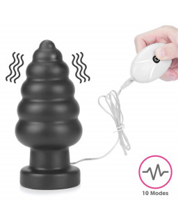 Plug Anal con Vibracion King Sized 7 Negro