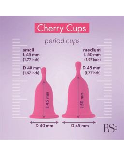 Femcare Cherry Cup Kit Copas Menstruales dos Tallas