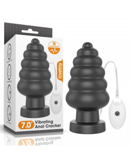 Plug Anal con Vibracion King Sized 7 Negro