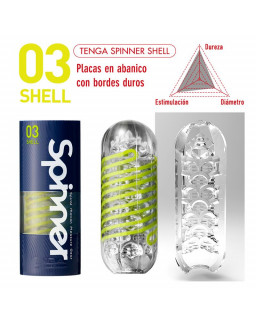 Masturbador Masculino Spinner 03 Shell