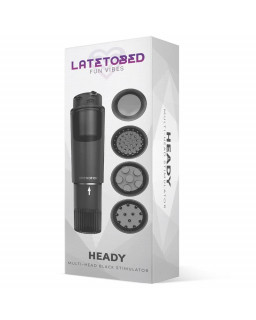 Heady Estimulador con 4 Cabezales Negro