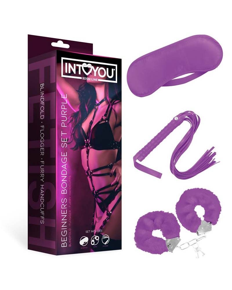 Set de Bondage para Principiantes Beginners 3 Piezas Purpura