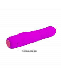 Leopold Vibrador con Funcion de Movimiento USB Silicona