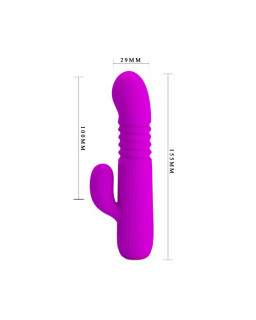 Leopold Vibrador con Funcion de Movimiento USB Silicona