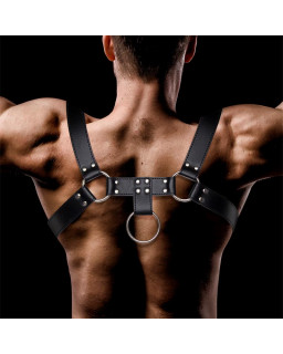 Domine Arnes Masculino para Bondage Cuero Vegano