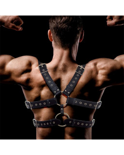 Aurum Arnes Masculino para Bondage Cuero Vegano