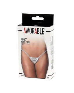 Micro Tanga Plateado Talla Unica