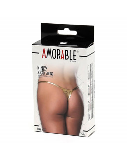 Micro Tanga Dorado Talla Unica