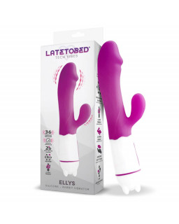 Ellys Vibrador USB 36 Funciones Silicona Purpura