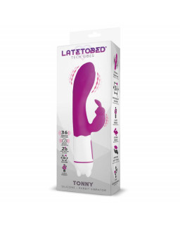 Tonny Vibrador USB Punto G 36 Funciones Silicona Purpura