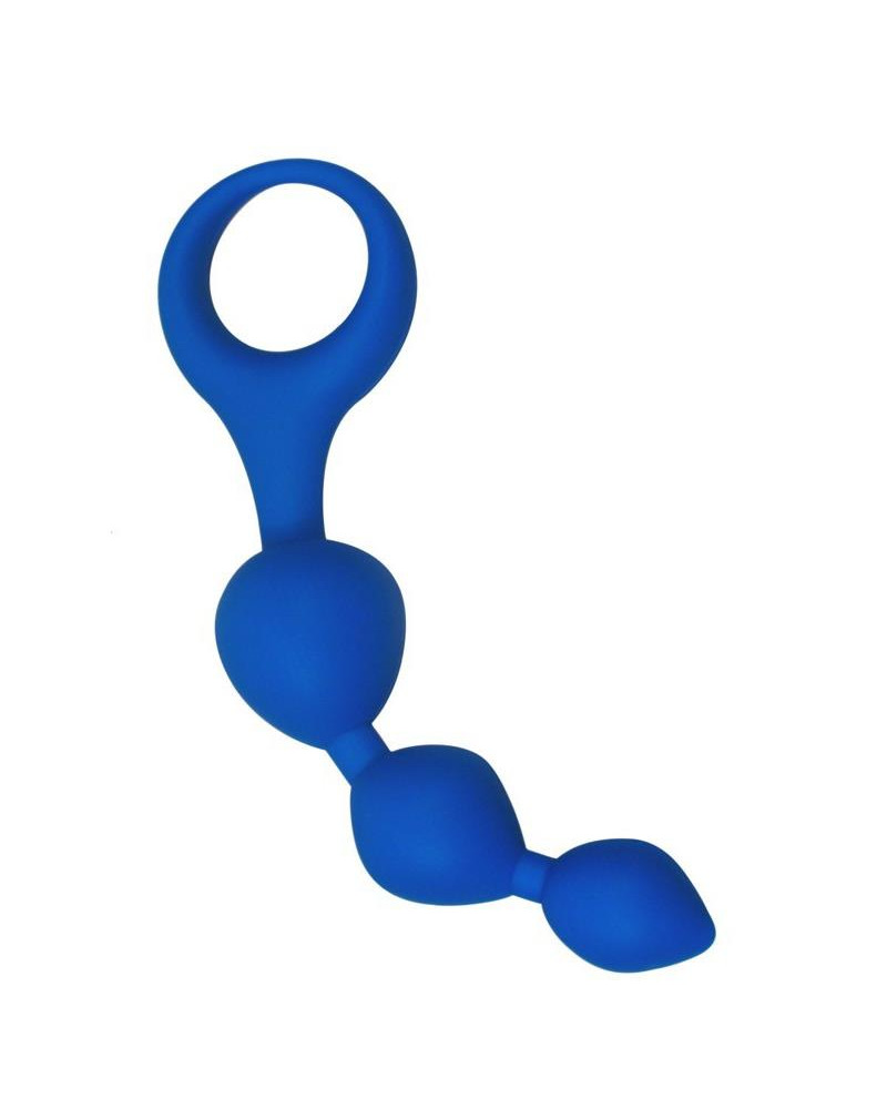 Cadena Anal Triball Silicona Azul