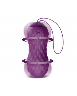 Nima Huevo Vibrador con Movimiento Wave Control Remoto USB Silicona Purpura