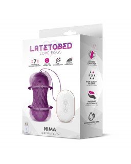 Nima Huevo Vibrador con Movimiento Wave Control Remoto USB Silicona Purpura