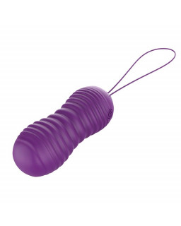 Orio Huevo Vibrador y Movimiento Telescopico Up and Down Control Remoto Purpura