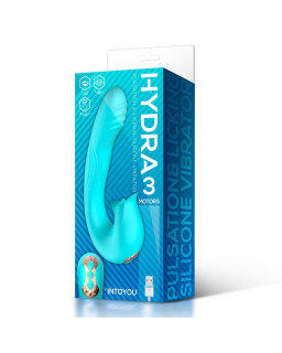 Hydra Vibrador con Pulsacion y Lengua Estimuladora de Clitoris 3 Motores USB