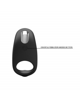 Anillo Vibrador Gemma USB Silicona Negro