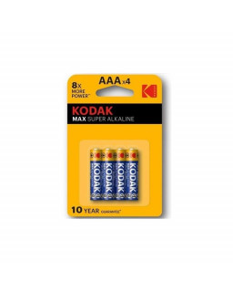 Pilas Alkaline Super Max AAA LR3 Blister de 4